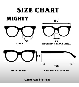 MIGHTY | Original Carel Jeni Eyewear Inlcude Lensa